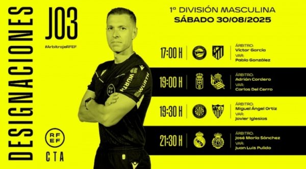 LI LIGA Sắp xếp trọng tài: Jos